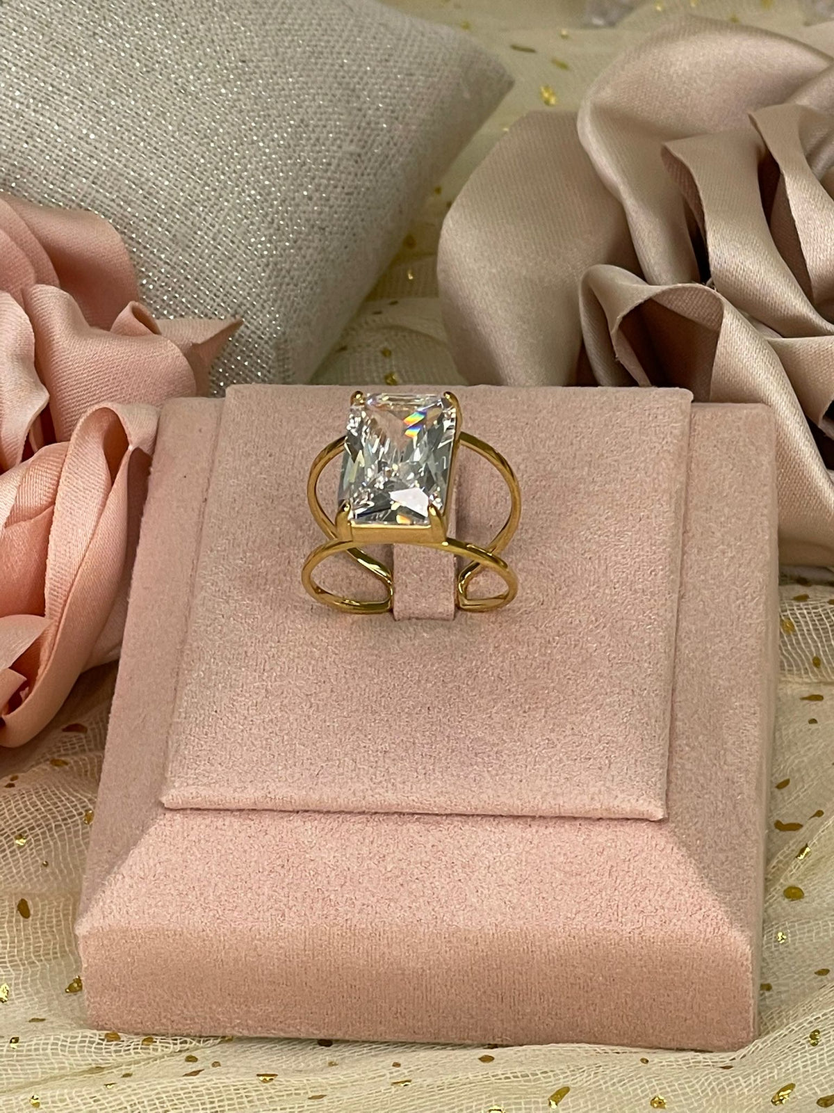 Anillo Solitario Maxi de Corte Radiante