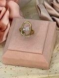 Anillo Óvalo con Cristal Baguette