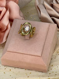 Anillo Eclipse con Cristal Ovalado