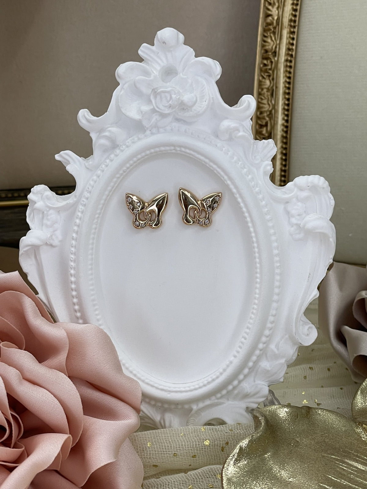 Pendientes Mariposas Doradas