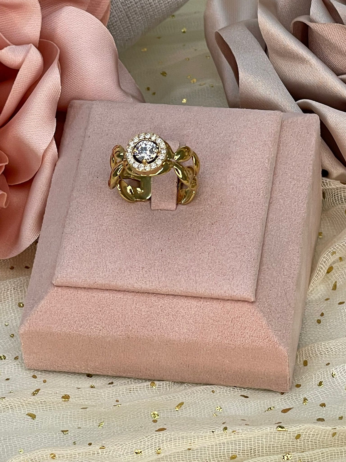 Anillo Eternal Halo en eslabones