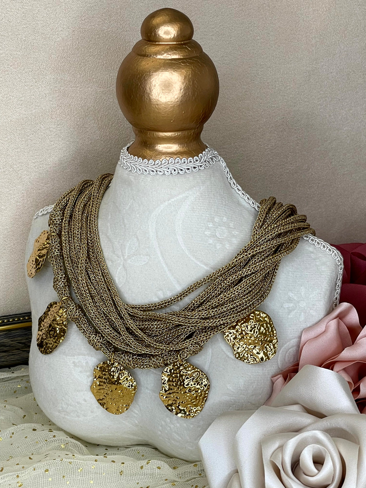 Maxicollar Bohemio "Gilded Cascades"