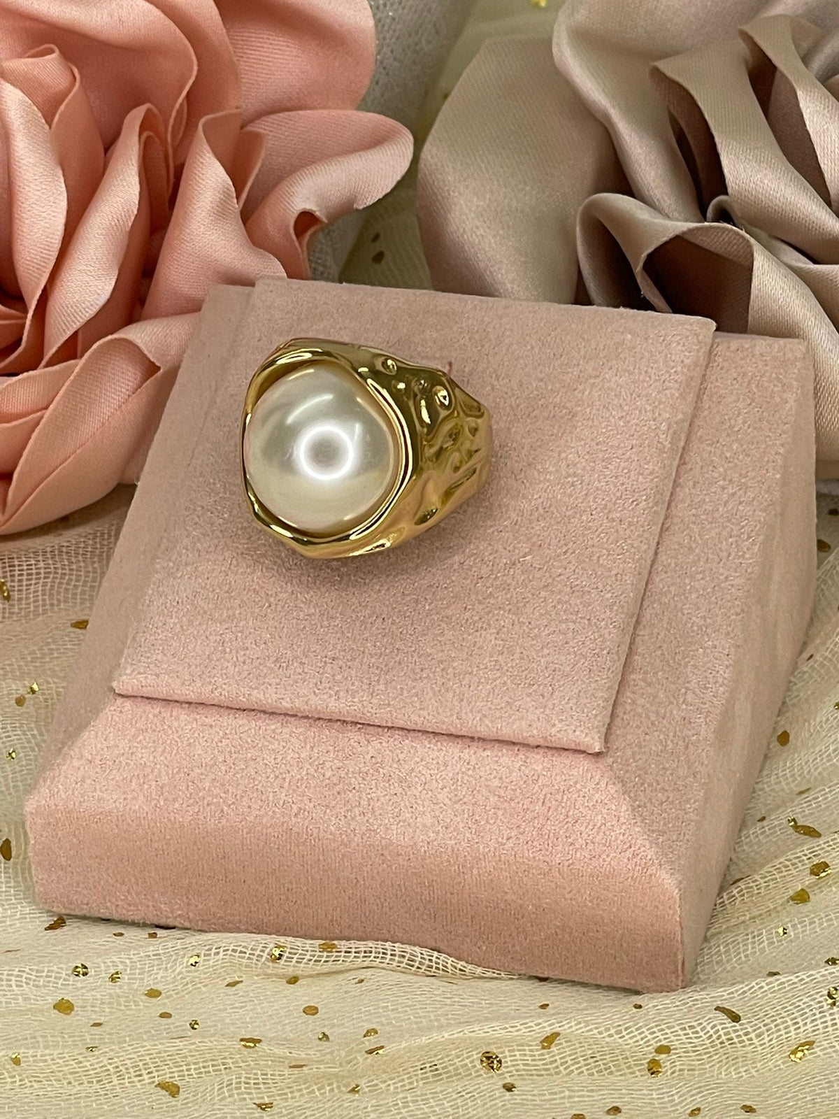 Anillo  Perla Escultórica