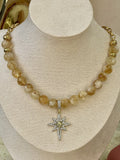 Collar Citrino 8 mm